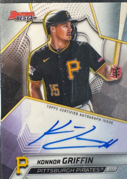 Konnor Griffin Bowman's Best autograph card